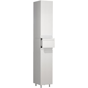 VCM NORDIC Silora badevrelse hjskab, m. 2 lger, 2 hylder, 1 skuffe - hvid tr