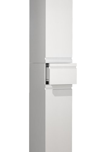 VCM NORDIC Silora badevrelse hjskab, m. 2 lger, 2 hylder, 1 skuffe - hvid tr