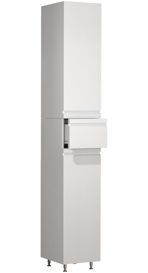 VCM NORDIC Silora badevrelse hjskab, m. 2 lger, 2 hylder, 1 skuffe - hvid tr