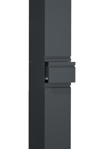 VCM NORDIC Silora badevrelse hjskab, m. 2 lger, 2 hylder, 1 skuffe - antracitgr tr