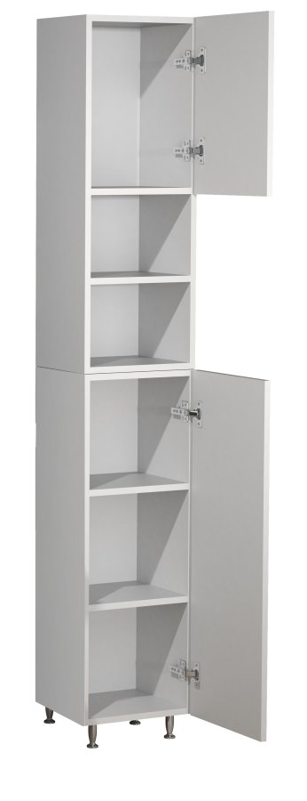 VCM NORDIC Lisalo badevrelse hjskab, m. 2 lger, 4 hylder, 2 bne rum - hvid tr