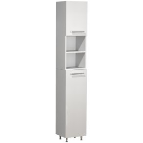 VCM NORDIC Lisalo badevrelse hjskab, m. 2 lger, 4 hylder, 2 bne rum - hvid tr