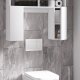 VCM NORDIC Tinoli toilet vgskab, m. 2 lger, 2 hylder, 2 bne rum - hvid tr