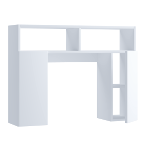 VCM NORDIC Tinoli toilet vgskab, m. 2 lger, 2 hylder, 2 bne rum - hvid tr