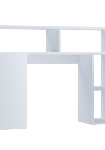 VCM NORDIC Tinoli toilet vgskab, m. 2 lger, 2 hylder, 2 bne rum - hvid tr