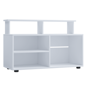 VCM NORDIC Balanisa TV-bord, m. 5 bne rum - hvid tr (90x36)