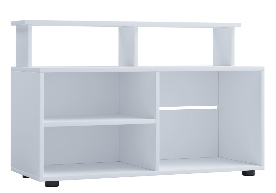 VCM NORDIC Balanisa TV-bord, m. 5 bne rum - hvid tr (90x36)