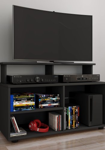 VCM NORDIC Balanisa TV-bord, m. 5 bne rum - sort tr (90x36)