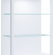 VCM NORDIC Glasol XL vitrineskab, m. 2 glashylder - hvid tr