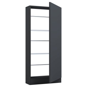 VCM NORDIC Fulisa skoskab, m. 1 lge, 2 hylder - antracitgr tr