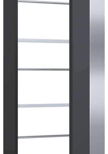 VCM NORDIC Fulisa skoskab, m. spejl p lge, 2 hylder - antracitgr tr