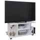 VCM NORDIC Findalo TV-bord, m. 4 rum og hjul - hvid tr (80x40)