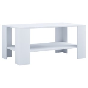 VCM NORDIC Dalus sofabord, m. 1 hylde - hvid tr (90x41)