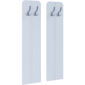 VCM NORDIC Balia knagerkke, m. 4 knager - hvid tr (st af 2)