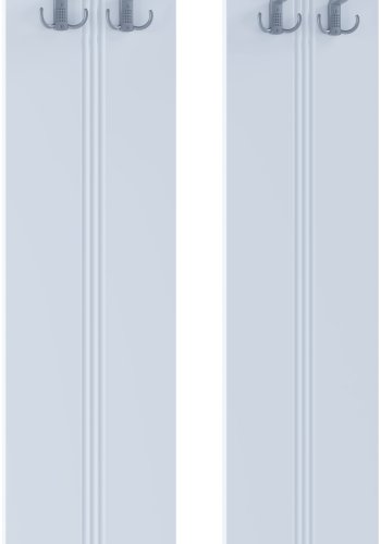 VCM NORDIC Balia knagerkke, m. 4 knager - hvid tr (st af 2)