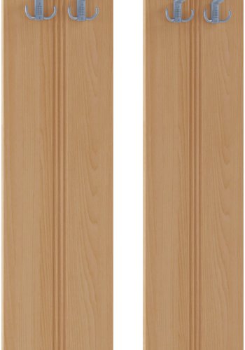 VCM NORDIC Balia knagerkke, m. 4 knager - natur tr (st af 2)