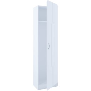 VCM NORDIC Balia garderobeskab, m. 1 lge og 1 hylde - hvid tr