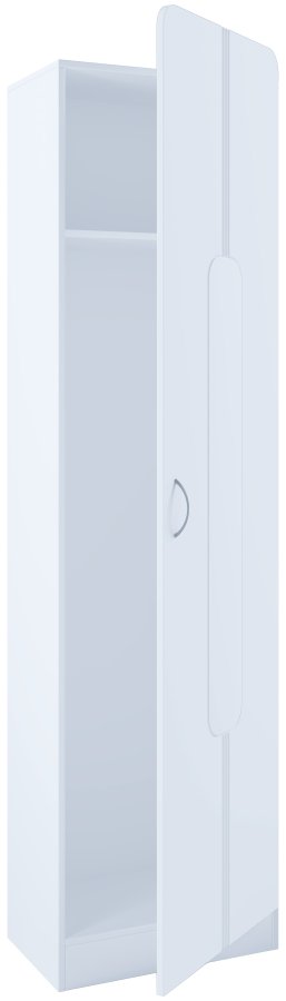 VCM NORDIC Balia garderobeskab, m. 1 lge og 1 hylde - hvid tr