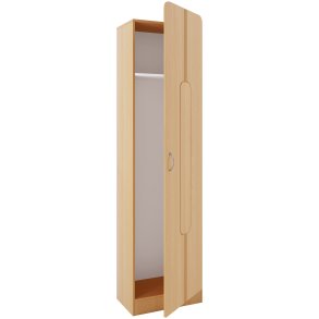 VCM NORDIC Balia garderobeskab, m. 1 lge og 1 hylde - natur tr