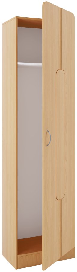 VCM NORDIC Balia garderobeskab, m. 1 lge og 1 hylde - natur tr