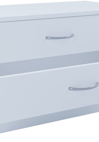 VCM NORDIC Balia kommode/bnk, m. 2 skuffer - hvid tr