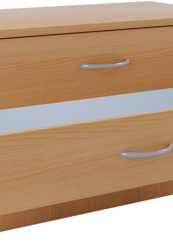 VCM NORDIC Balia kommode/bnk, m. 2 skuffer - natur tr