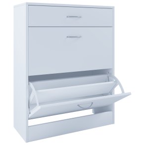 VCM NORDIC Balia skoskab, m. 2 lger og 1 skuffe - hvid tr