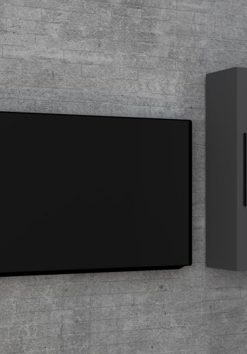 VCM NORDIC Arila L vgskab, m. 1 lge og 2 hylder - antracitgr tr