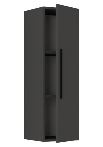 VCM NORDIC Arila L vgskab, m. 1 lge og 2 hylder - antracitgr tr