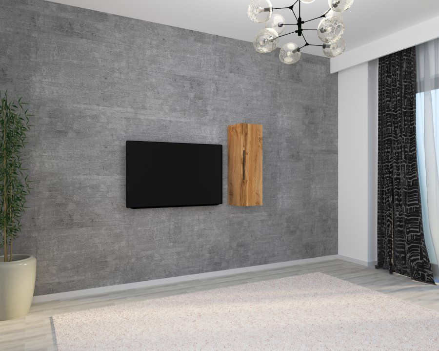 VCM NORDIC Arila L vgskab, m. 1 lge og 2 hylder - natur tr