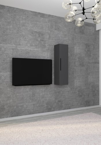 VCM NORDIC Arila XL vgskab, m. 1 lge og 3 hylder - antracitgr tr