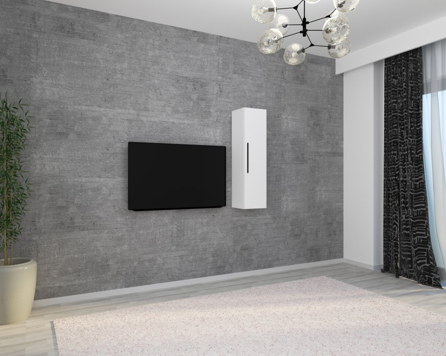 VCM NORDIC Arila XL vgskab, m. 1 lge og 3 hylder - hvid tr