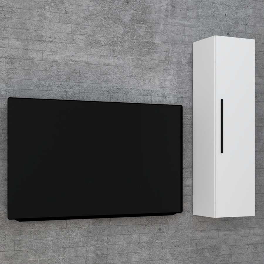 VCM NORDIC Arila XL vgskab, m. 1 lge og 3 hylder - hvid tr