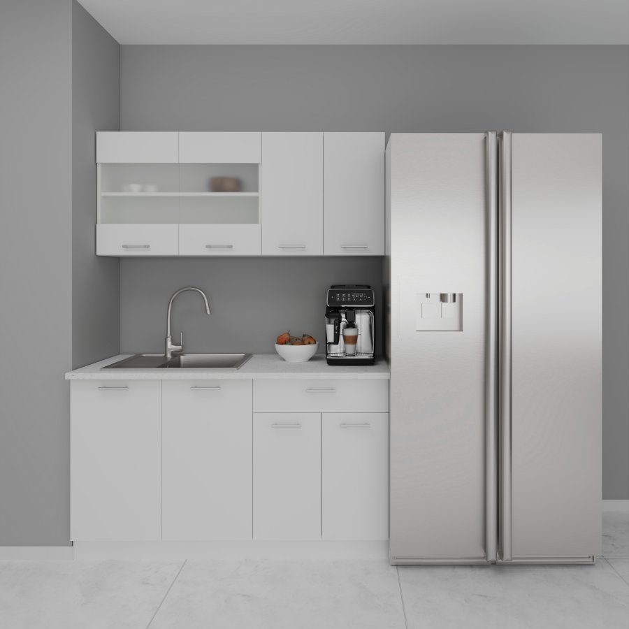 VCM NORDIC 140 Esilo 4-delt tekkken - glas og hvid tr 