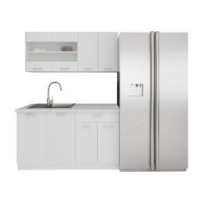 VCM NORDIC 140 Esilo 4-delt tekkken - glas og hvid tr 