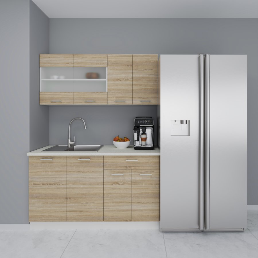 VCM NORDIC 140 Esilo 4-delt tekkken - glas og natur tr