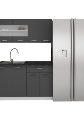 VCM NORDIC 140 Esilo 4-delt tekkken - glas og antracitgr tr