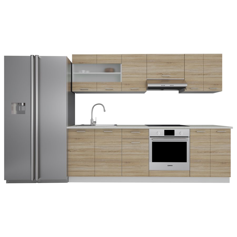 VCM NORDIC 240 Esilo 8-delt tekkken - glas og natur tr