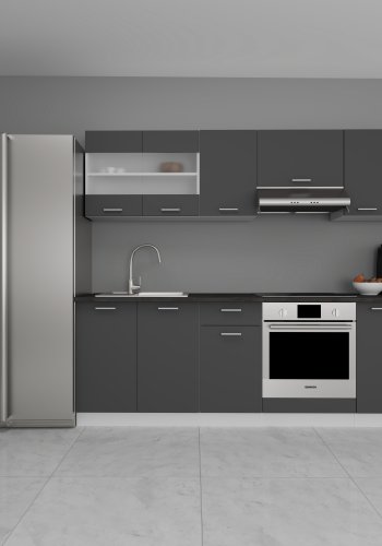 VCM NORDIC 240 Esilo 8-delt tekkken - glas og antracitgr tr