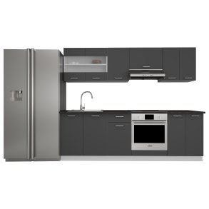 VCM NORDIC 240 Esilo 8-delt tekkken - glas og antracitgr tr