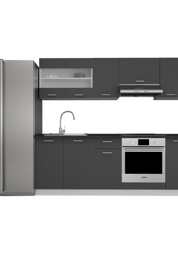 VCM NORDIC 240 Esilo 8-delt tekkken - glas og antracitgr tr