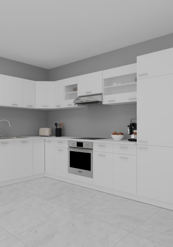 VCM NORDIC Esilo 13-delt hjrnekkken - glas og hvid tr