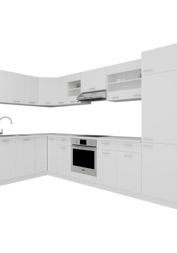 VCM NORDIC Esilo 13-delt hjrnekkken - glas og hvid tr