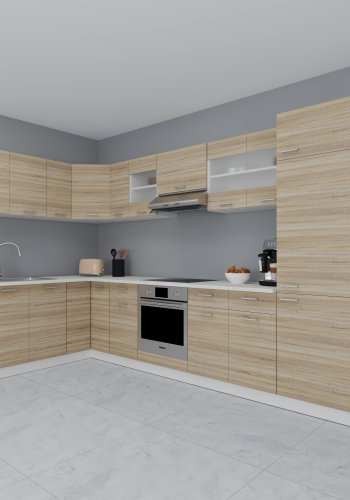 VCM NORDIC Esilo 13-delt hjrnekkken - glas og natur tr