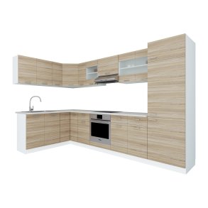 VCM NORDIC Esilo 13-delt hjrnekkken - glas og natur tr