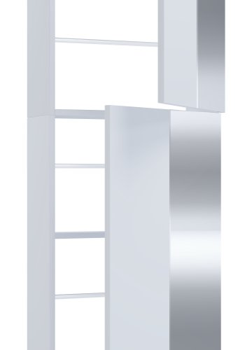 VCM NORDIC Fulisa XL skoskab, m. spejl p 2 lger, 4 hylder - hvid tr