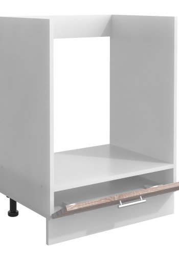 VCM NORDIC Esilo kkken ovnskab, m. 1 lge, justerbare fdder - hvid og natur tr