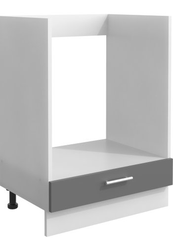 VCM NORDIC Esilo kkken ovnskab, m. 1 lge, justerbare fdder - hvid og antracitgr tr