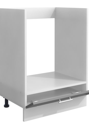 VCM NORDIC Esilo kkken ovnskab, m. 1 lge, justerbare fdder - hvid og antracitgr tr