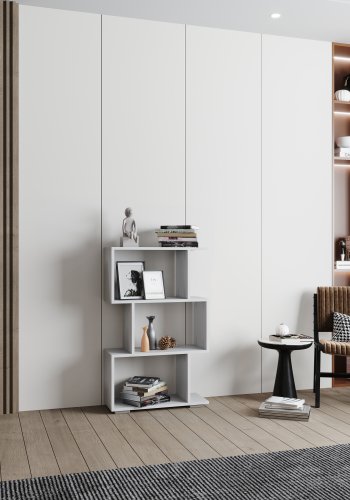 VCM NORDIC Palusa M reol, m. 3 rum - hvid tr